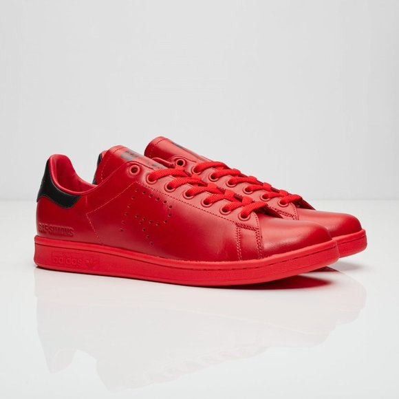 Adidas Raf Simons x Stan Smith 'Red' BA7377 - Picture 1 of 4